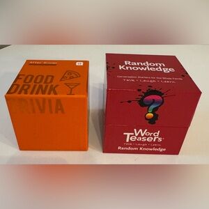 Random Knowledge Word Teasers & After Dinner Trivia Card Games